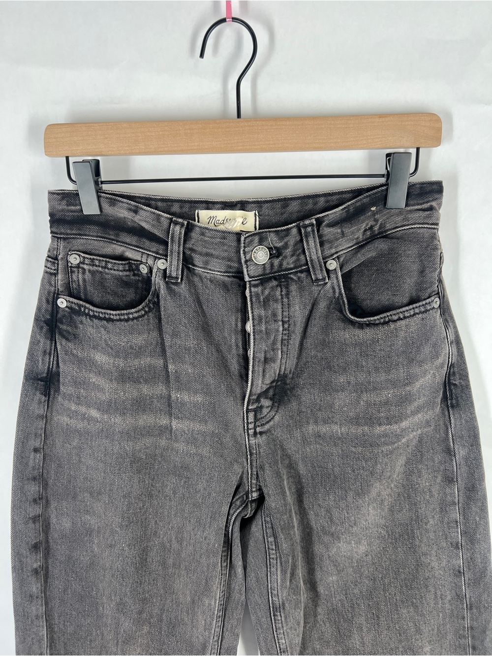 Madewell The Darted Barrel-Leg Jean Olenda Wash Size 24 - Picture 3 of 16